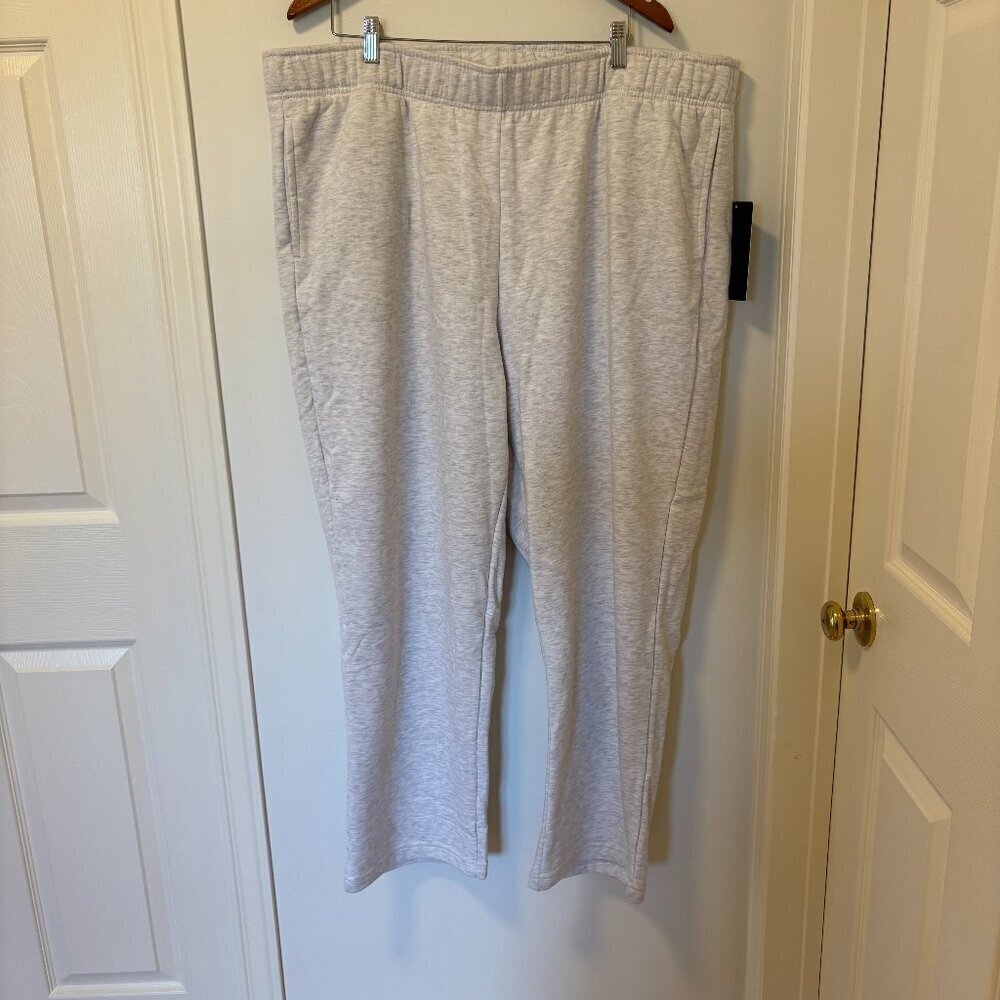 90 Degree by Reflex Joggers Sweatpants Grey Lux Fleece Plus Size 3X NWT